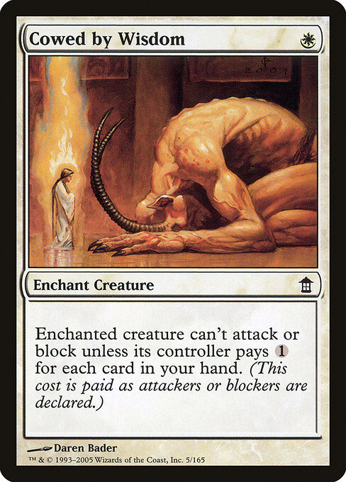 Cowed by Wisdom - Saviors of Kamigawa Magic card