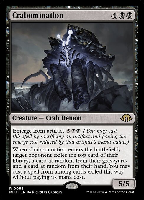 Crabomination - Modern Horizons 3 (#85) - Illustrated by Nicholas Gregory - Magic: The Gathering Card