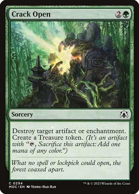 轰然裂开 (Crack Open) - March of the Machine Commander (#294) - Illustrated by Yeong-Hao Han - Magic: The Gathering Card