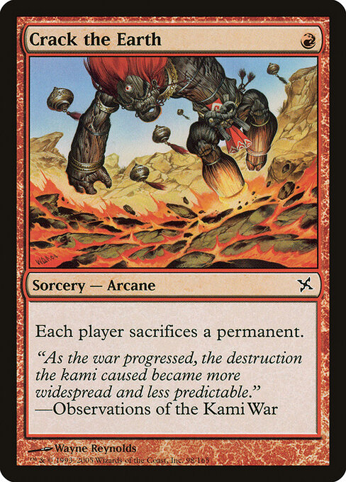 Crack the Earth - Betrayers of Kamigawa Magic card