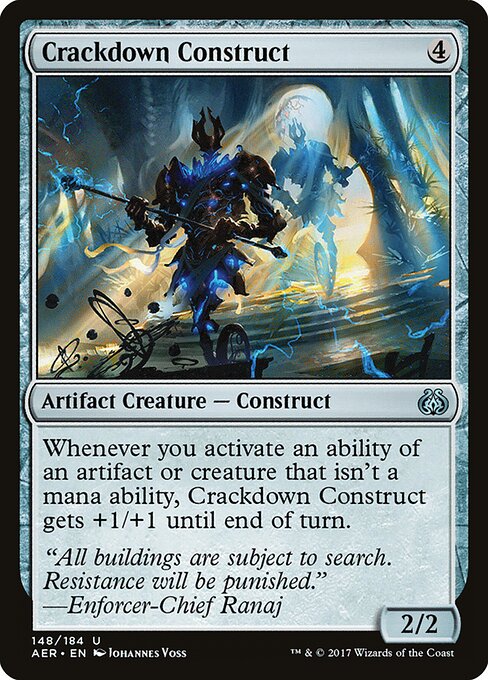 Crackdown Construct - Aether Revolt Magic card