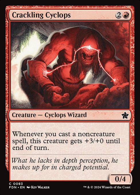 Crackling Cyclops - Foundations Magic card