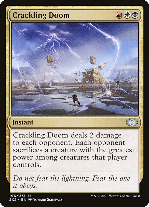 Crackling Doom - Double Masters 2022 Magic card