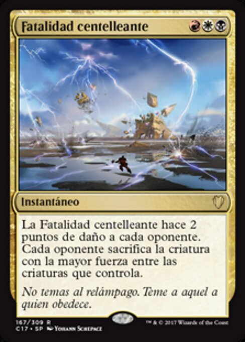 Fatalidad centelleante (Crackling Doom) - Khans of Tarkir (#171) - Illustrated by Yohann Schepacz - Magic: The Gathering Card