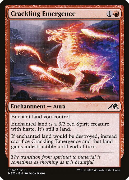 Crackling Emergence - Kamigawa: Neon Dynasty Magic card