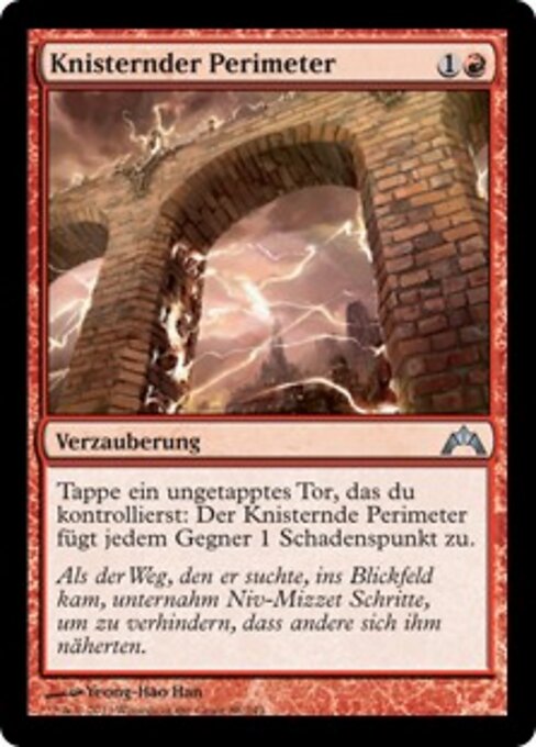 Périmètre crépitant (Crackling Perimeter) - Gatecrash (#88) - Illustrated by Yeong-Hao Han - Magic: The Gathering Card