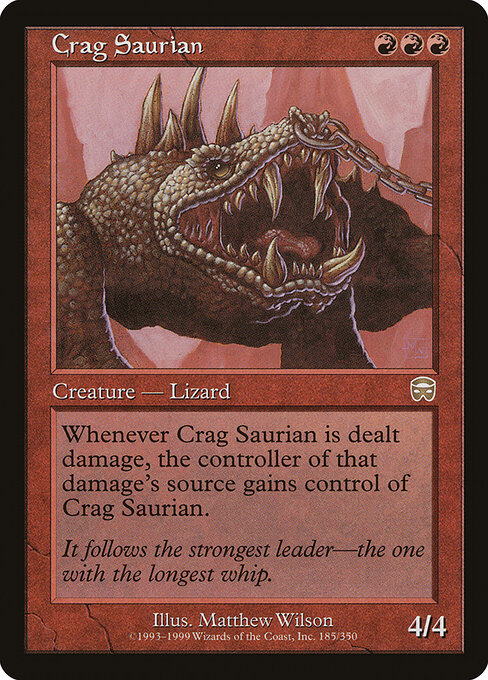 Crag Saurian - Mercadian Masques Magic card