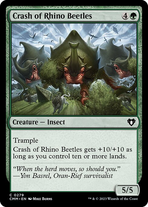 Crash of Rhino Beetles - Commander Masters Magic card