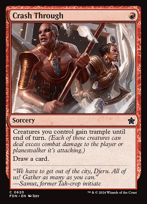 Crash Through - Foundations Magic card