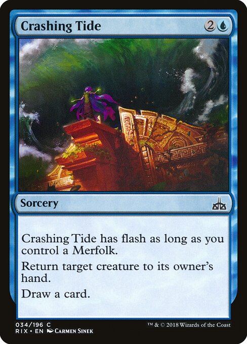 Crashing Tide - Rivals of Ixalan Magic card