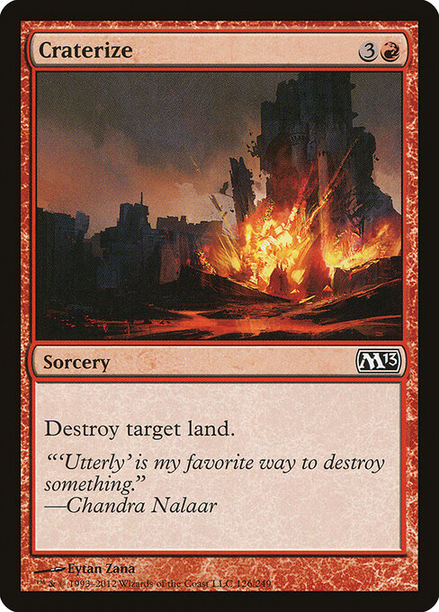 Craterize - Magic 2013 Magic card