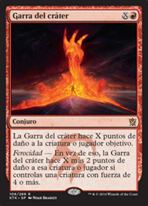 Artigli del Cratere (Crater's Claws) - Khans of Tarkir (#106) - Illustrated by Noah Bradley - Magic: The Gathering Card
