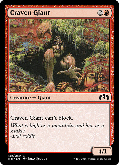 Craven Giant - Tempest Remastered Magic card