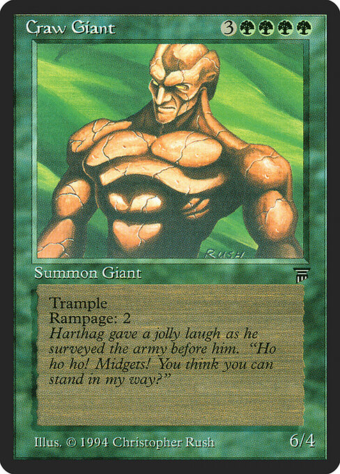 大喰らいの巨人 (Craw Giant) - Fifth Edition (#285) - Illustrated by Scott Kirschner - Magic: The Gathering Card