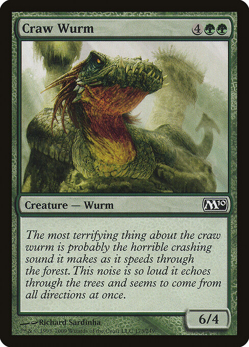 Craw Wurm - Magic 2010 Magic card