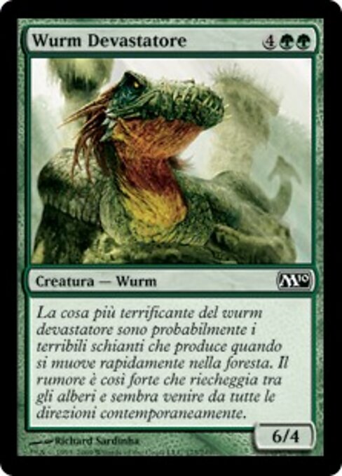 Guivre vorace (Craw Wurm) - Foreign Black Border (#190) - Illustrated by Daniel Gelon - Magic: The Gathering Card