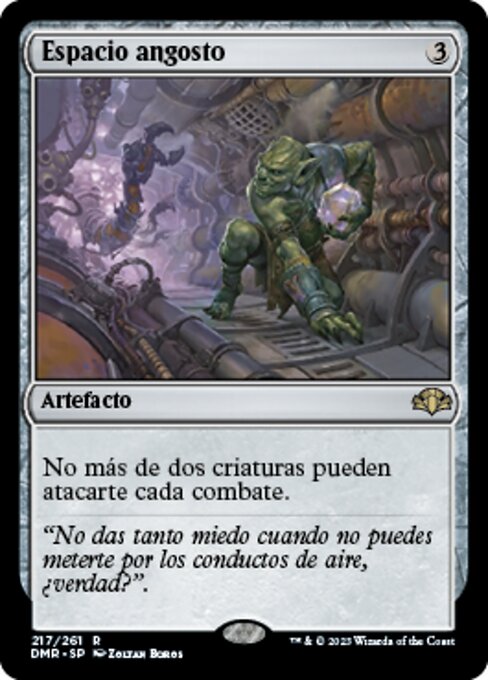 Espacio angosto (Crawlspace) - Dominaria Remastered (#217) - Illustrated by Zoltan Boros - Magic: The Gathering Card