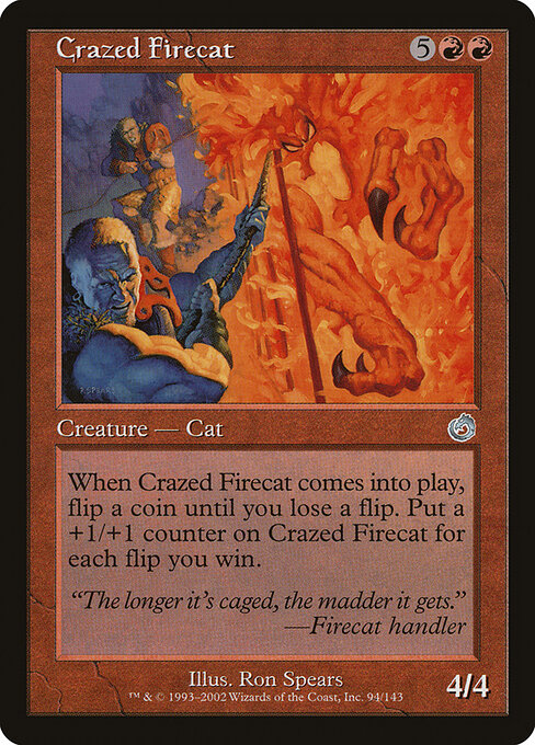 Crazed Firecat - Torment Magic card