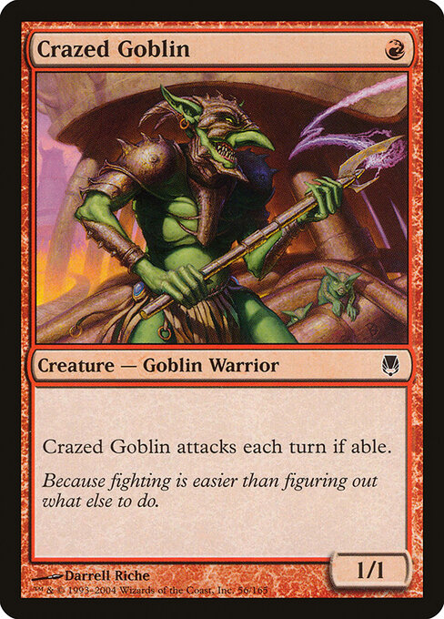 Crazed Goblin - Darksteel Magic card
