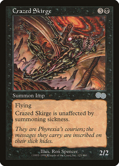 Crazed Skirge - Urza's Saga Magic card