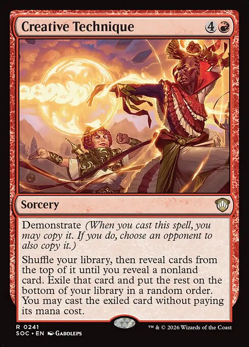 Creative Technique - Secrets of Strixhaven Commander (#241) - Illustrated by Gaboleps - Magic: The Gathering Card