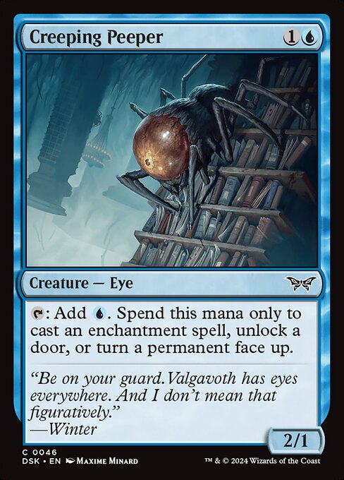 Creeping Peeper - Duskmourn: House of Horror Magic card