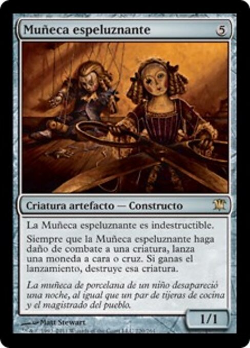 Зловещая Кукла (Creepy Doll) - Innistrad (#220) - Illustrated by Matt Stewart - Magic: The Gathering Card