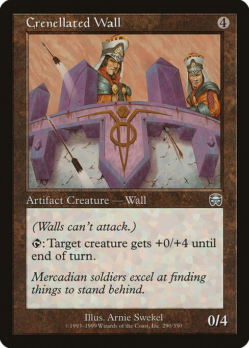Crenellated Wall - Mercadian Masques Magic card