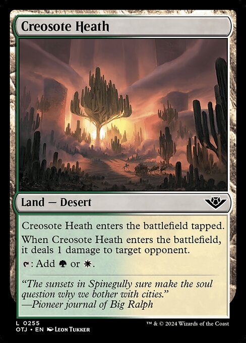 Creosote Heath - Outlaws of Thunder Junction Magic card