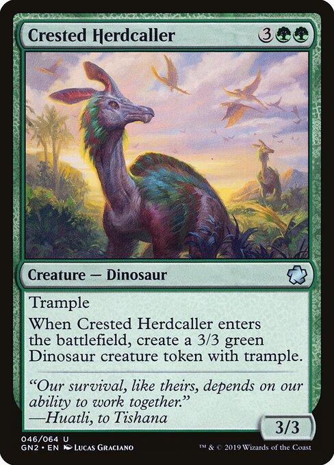 Crested Herdcaller - Game Night 2019 Magic card