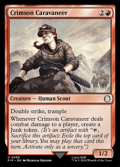 Crimson Caravaneer - Fallout Magic card
