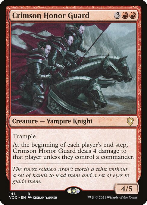 Crimson Honor Guard - Crimson Vow Commander Magic card
