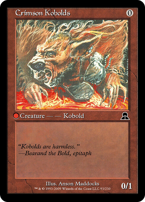 Crimson Kobolds - Masters Edition III Magic card