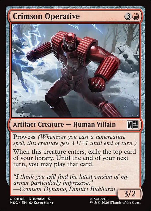 Crimson Operative - Marvel Super Heroes Commander Magic card