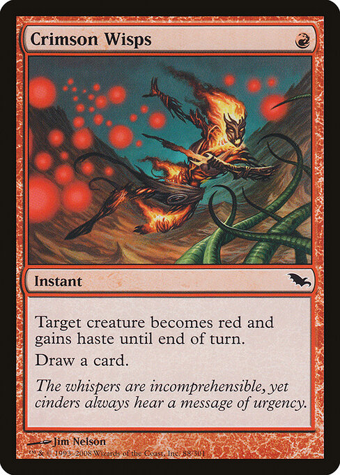 Crimson Wisps - Shadowmoor Magic card