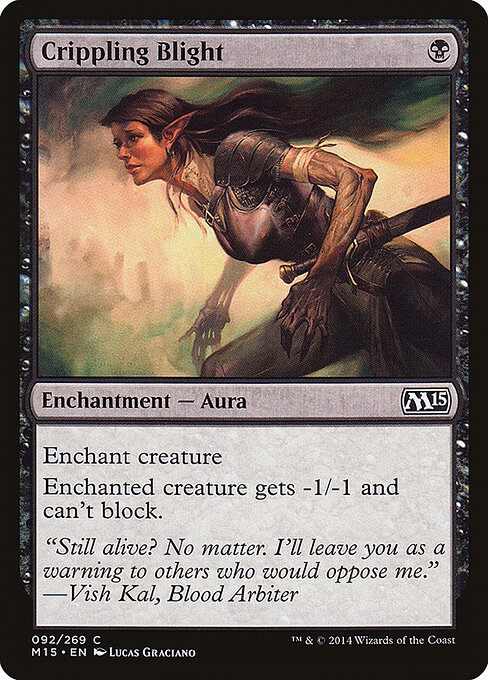 Crippling Blight - Magic 2015 Magic card