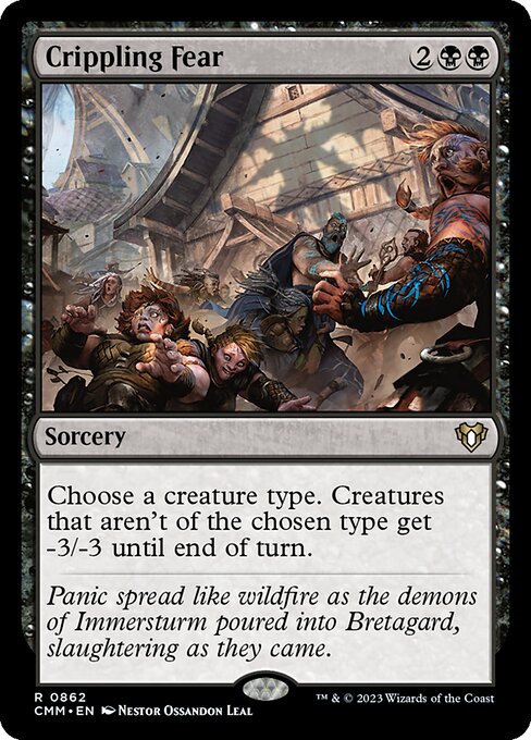 Crippling Fear - Commander Masters Magic card