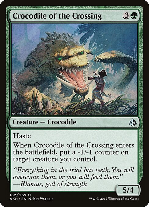 Crocodile of the Crossing - Amonkhet Magic card