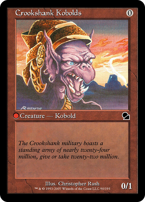 Crookshank Kobolds - Masters Edition (#90) - Illustrated by Christopher Rush - Magic: The Gathering Card