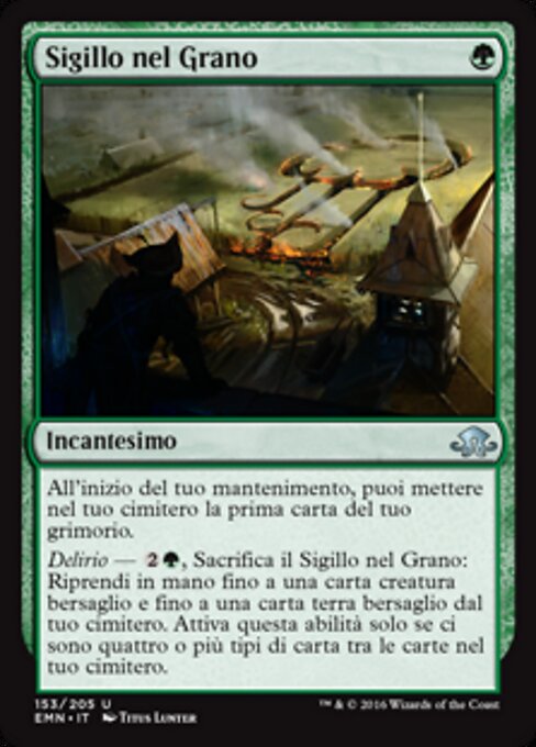 Sigillo nel Grano (Crop Sigil) - Eldritch Moon (#153) - Illustrated by Titus Lunter - Magic: The Gathering Card