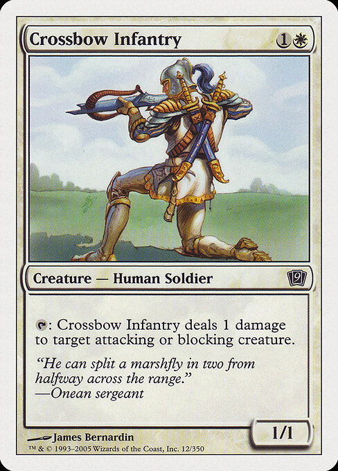 Crossbow Infantry - Ninth Edition Magic card