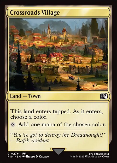 Crossroads Village - Final Fantasy Magic card