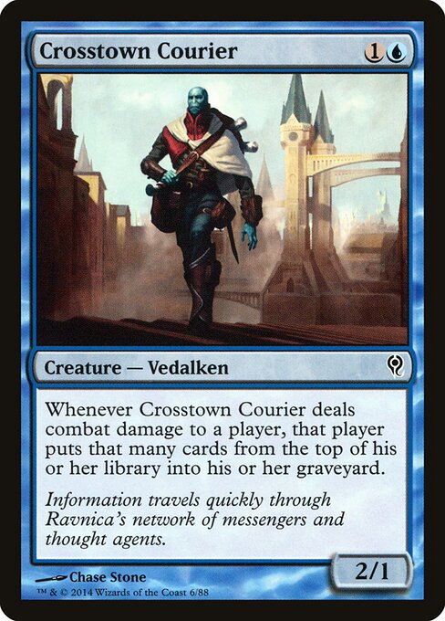 Crosstown Courier - Duel Decks: Jace vs. Vraska (#6) - Illustrated by Chase Stone - Magic: The Gathering Card