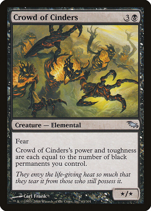 Crowd of Cinders - Shadowmoor Magic card