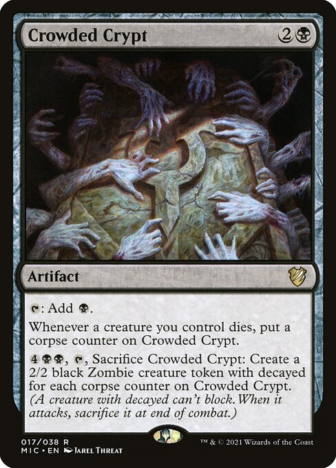 Crowded Crypt - Midnight Hunt Commander Magic card