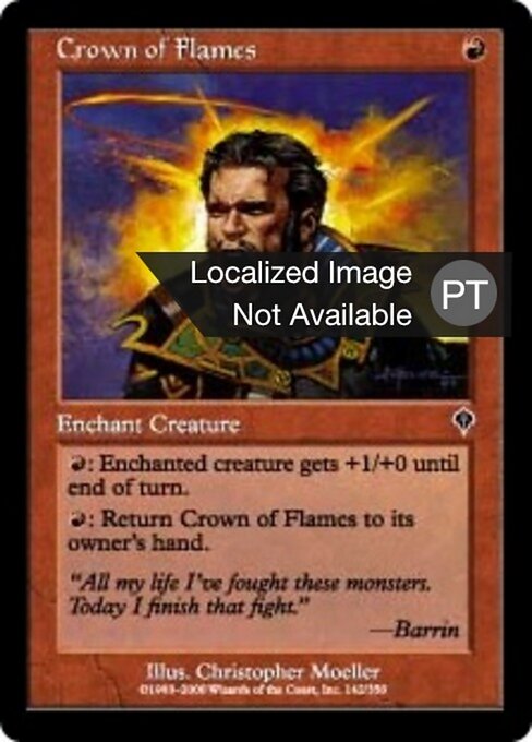 Corona di Fiamme (Crown of Flames) - Tempest (#169) - Illustrated by William O'Connor - Magic: The Gathering Card