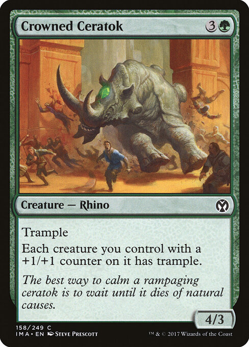 Crowned Ceratok - Iconic Masters Magic card