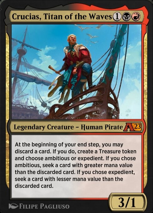 Crucias, Titan of the Waves - Alchemy: The Brothers' War (#18) - Illustrated by Filipe Pagliuso - Magic: The Gathering Card