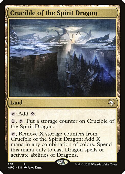 Crucible of the Spirit Dragon - Forgotten Realms Commander Magic card