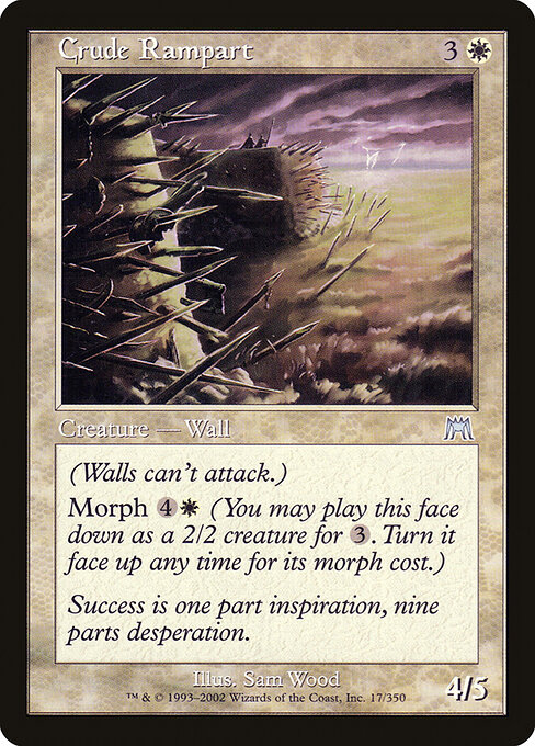 Crude Rampart - Onslaught Magic card